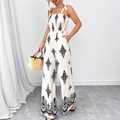 Susana – Mono Boho Estampado Paisley de Pierna Ancha