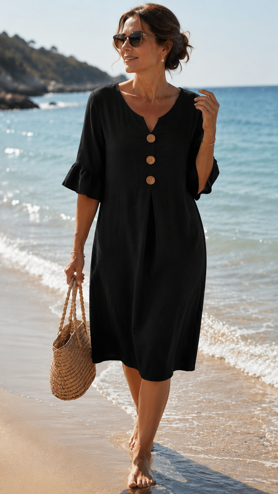 Carla  – Vestido Elegancia Natural Algodón