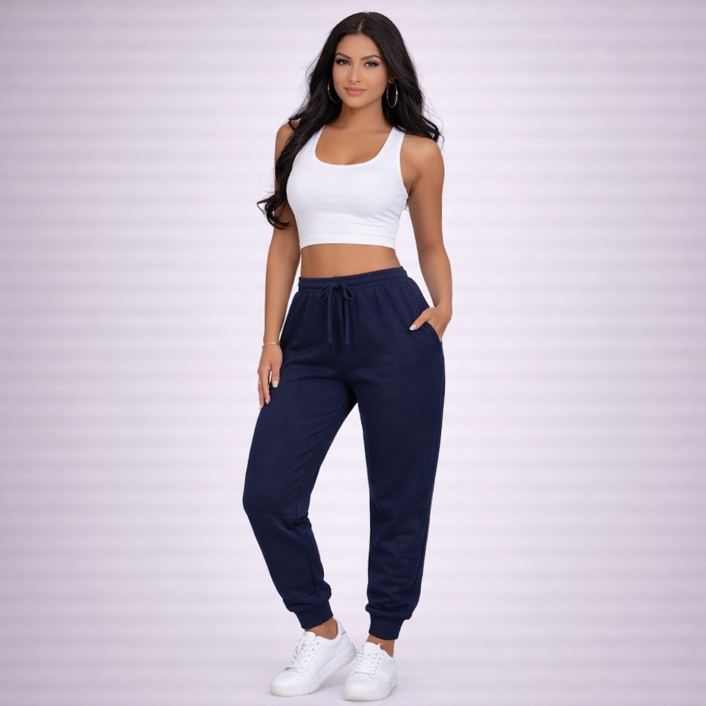 Brice – Pantalón Casual Ajustado de Rayas con Bolsillos