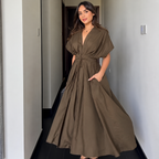 Caliope - Vestido Midi Vintage Fluido