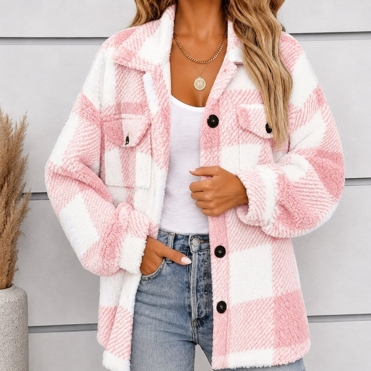 Micaela - Chaqueta de chenilla con mangas princesa